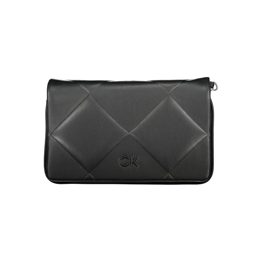 Calvin Klein Schwarze Baumwollhandtasche – Elegante Damenhandtasche mit Schulterriemen