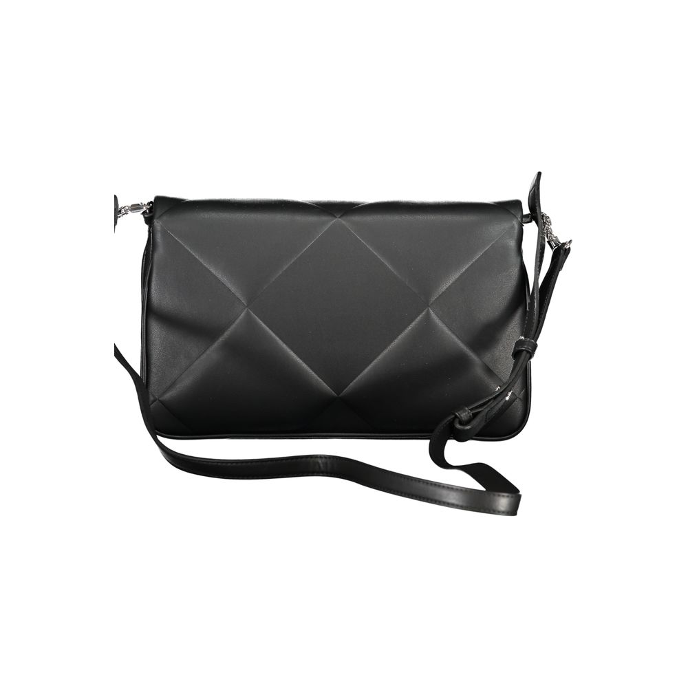 Calvin Klein Schwarze Baumwollhandtasche – Elegante Damenhandtasche mit Schulterriemen