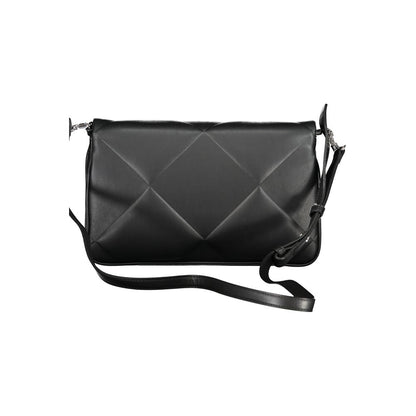 Calvin Klein Schwarze Baumwollhandtasche – Elegante Damenhandtasche mit Schulterriemen