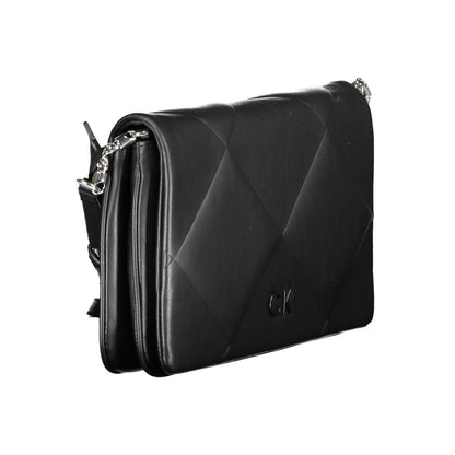Calvin Klein Schwarze Baumwollhandtasche – Elegante Damenhandtasche mit Schulterriemen