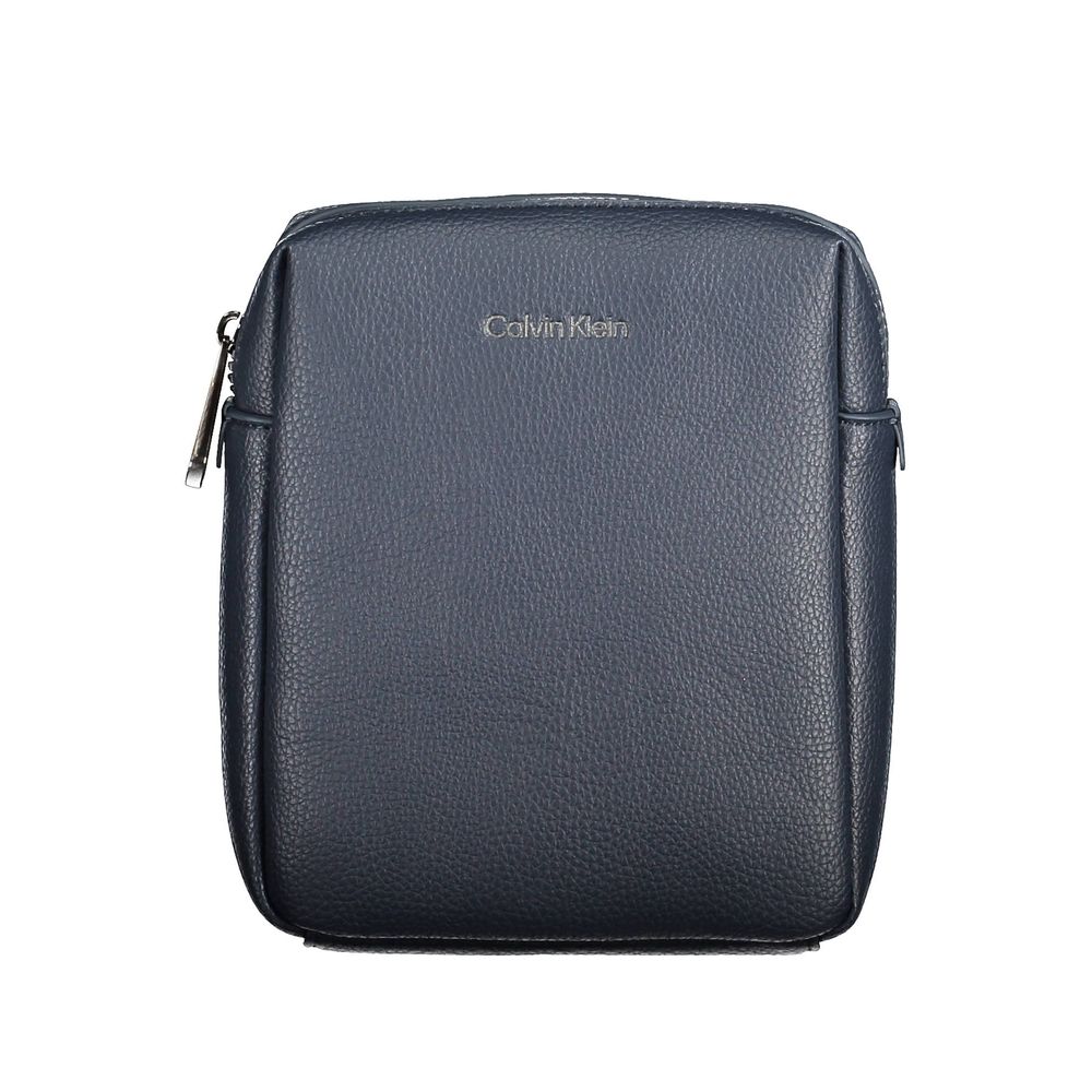 Luxuriöse Calvin Klein Blaue Schultertasche aus Polyester für Damen