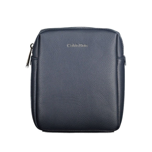 Luxuriöse Calvin Klein Blaue Schultertasche aus Polyester für Damen