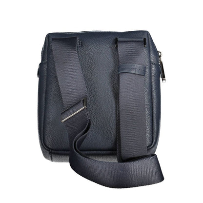 Luxuriöse Calvin Klein Blaue Schultertasche aus Polyester für Damen