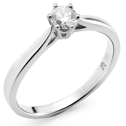 Orphelia RD-3919/RD-3920 Women's Solitaire Engagement Ring 18 Carat (750) Gold with Round Diamond 6 Handles