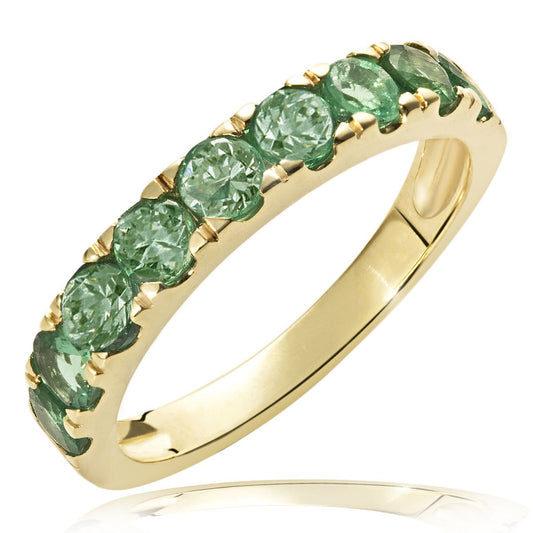 Goldmaid Memoire Ladies 'Ring 375 Yellow Gold Real Emerald & Me R5992GG