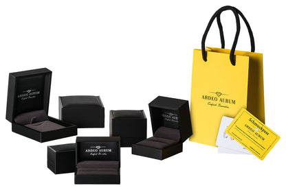 Women's Ring 375 Gold with Diamonds and Sapphire