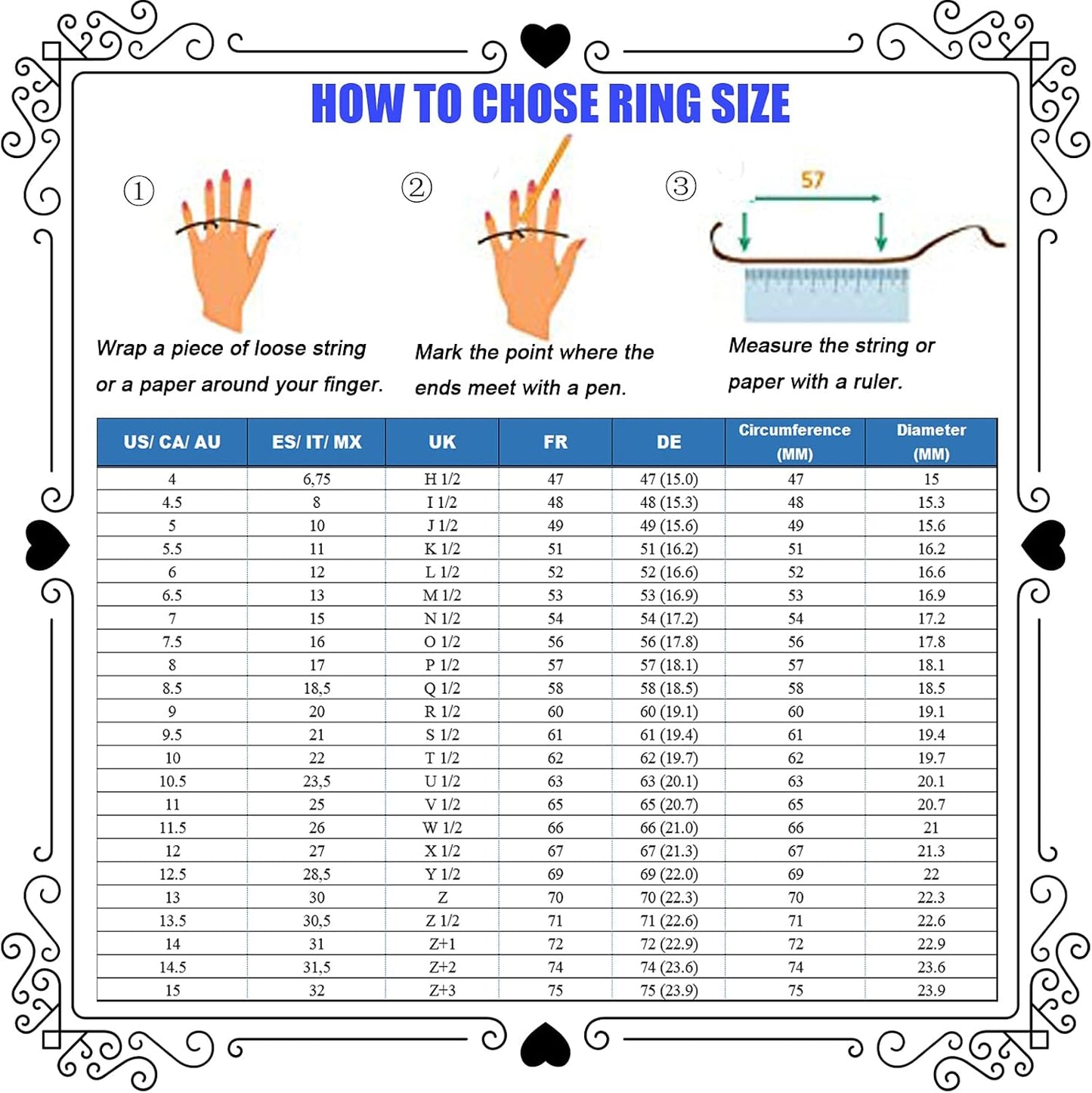 Wedding Rings Gold 18 Carat Au750, Blue Laboratory Created Sapphire Twisted Engagement Ring, Partner Rings Yellow Gold 750 with Sapphire Real Gold Jewellery, Size 47-69