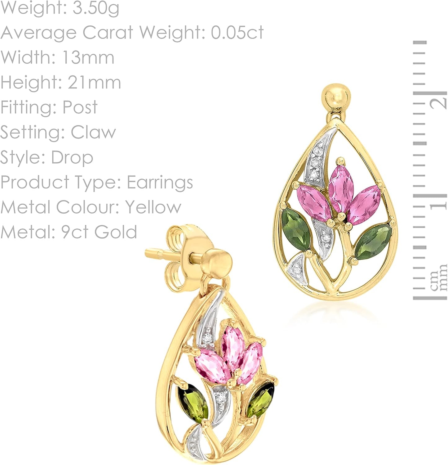 CARISSIMA Damen-Ohrringe 9 Karat (375) Gelbgold