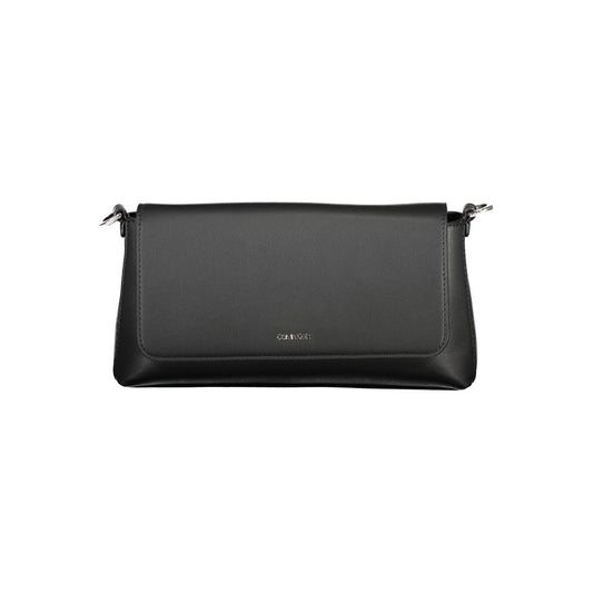 Calvin Klein Schwarze Polyester Handtasche – Eleganz trifft Funktionalität