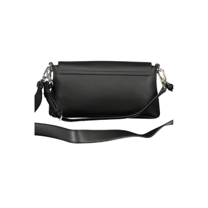 Calvin Klein Schwarze Polyester Handtasche – Eleganz trifft Funktionalität