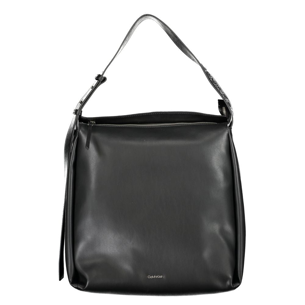 Calvin Klein Schwarze Polyester Handtasche – Elegante Damenhandtasche für luxuriöse Momente