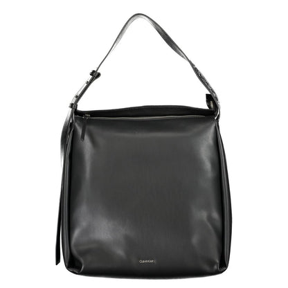 Calvin Klein Schwarze Polyester Handtasche – Elegante Damenhandtasche für luxuriöse Momente
