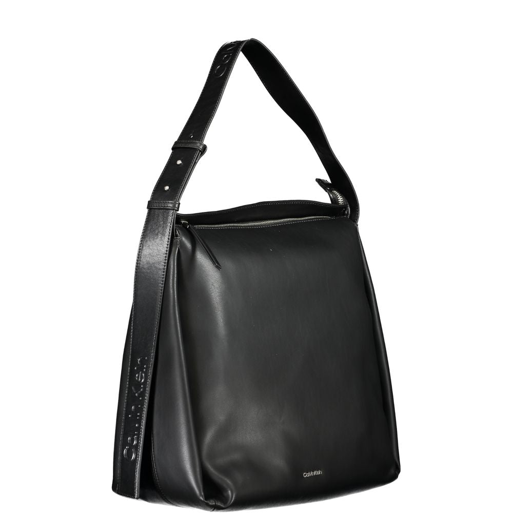Calvin Klein Schwarze Polyester Handtasche – Elegante Damenhandtasche für luxuriöse Momente