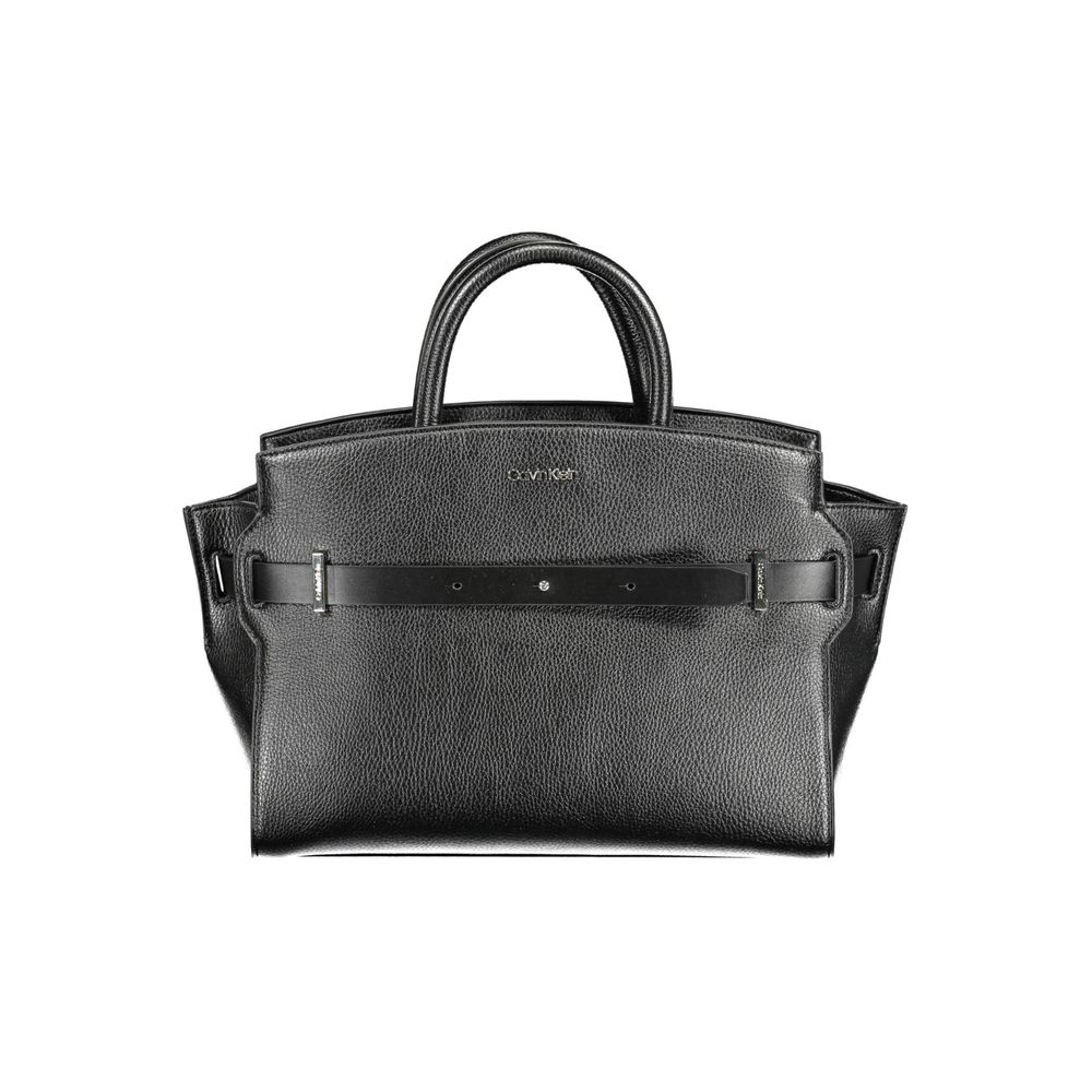 Calvin Klein Schwarze Polyethylen-Handtasche – Elegante Designer-Damentasche