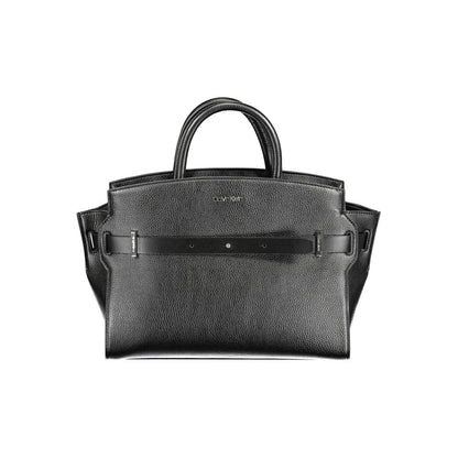 Calvin Klein Schwarze Polyethylen-Handtasche – Elegante Designer-Damentasche