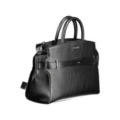 Calvin Klein Schwarze Polyethylen-Handtasche – Elegante Designer-Damentasche