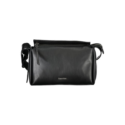 Calvin Klein Schwarze Polyester Handtasche – Elegante Umhängetasche für Damen