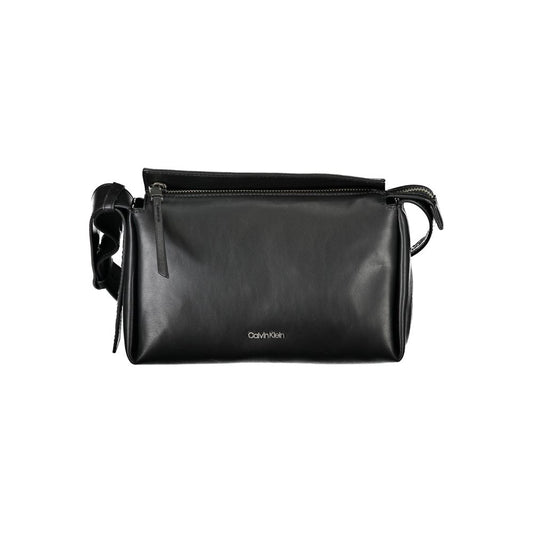 Calvin Klein Schwarze Polyester Handtasche – Elegante Umhängetasche für Damen