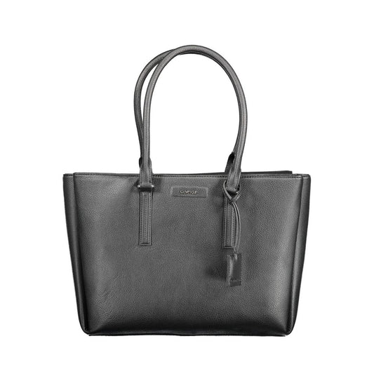 Calvin Klein Handtasche aus schwarzem Polyethylen - Eleganz und Nachhaltigkeit vereint
