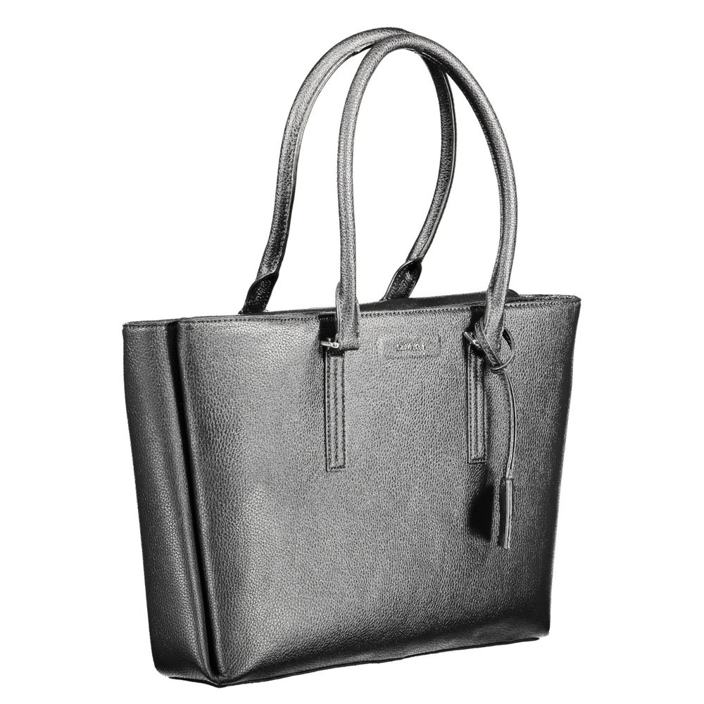 Calvin Klein Handtasche aus schwarzem Polyethylen - Eleganz und Nachhaltigkeit vereint