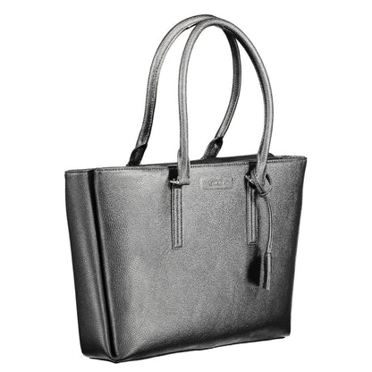 Calvin Klein Handtasche aus schwarzem Polyethylen - Eleganz und Nachhaltigkeit vereint