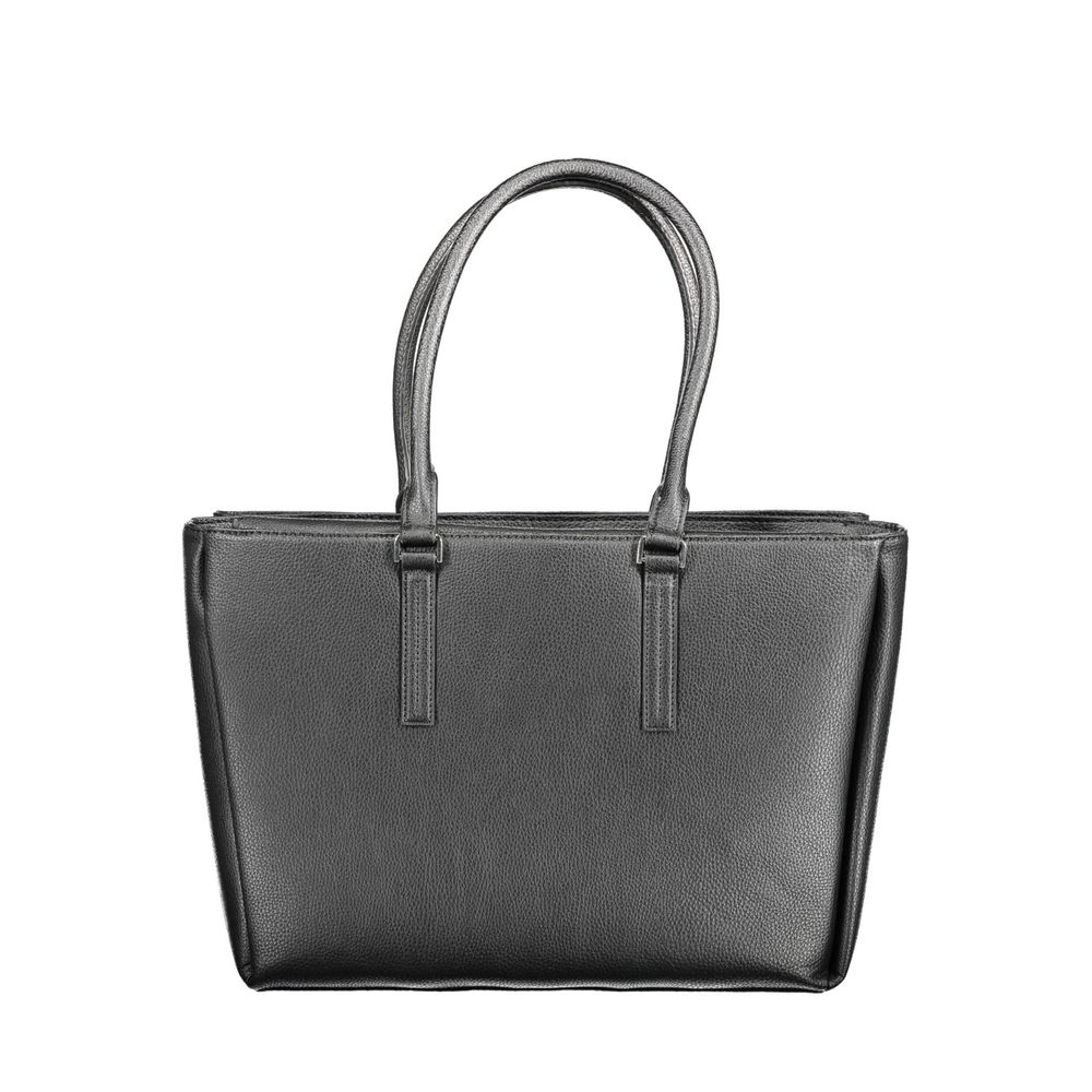 Calvin Klein Handtasche aus schwarzem Polyethylen - Eleganz und Nachhaltigkeit vereint