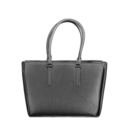Calvin Klein Handtasche aus schwarzem Polyethylen - Eleganz und Nachhaltigkeit vereint