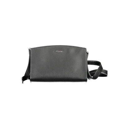 Calvin Klein Schwarz Polyester Frauen Handtasche - Elegante Umhängetasche für jedes Outfit