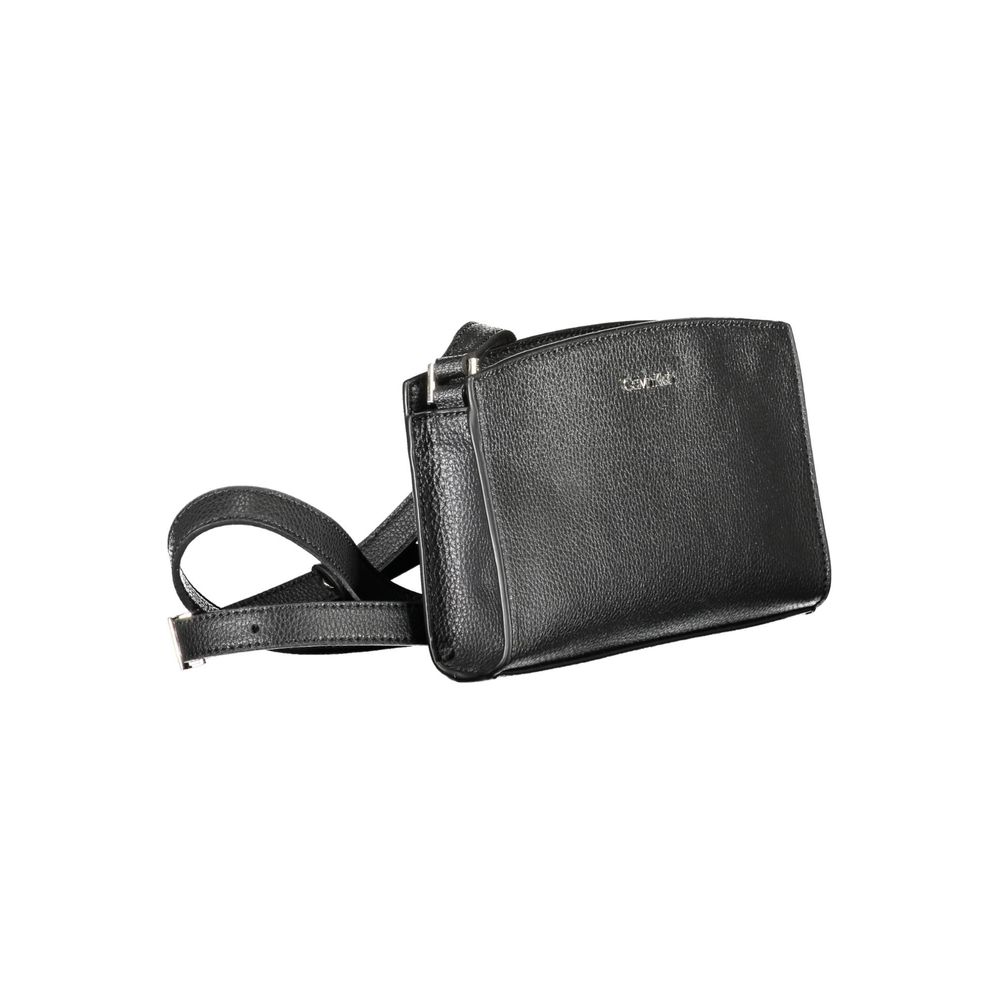 Calvin Klein Schwarz Polyester Frauen Handtasche - Elegante Umhängetasche für jedes Outfit
