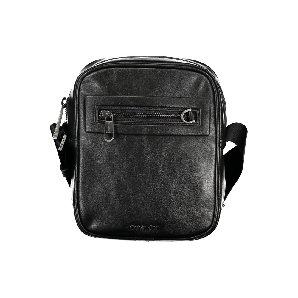 Calvin Klein Schlanke Urban Black Umhängetasche – Elegante Umweltfreundlichkeit für Anspruchsvolle