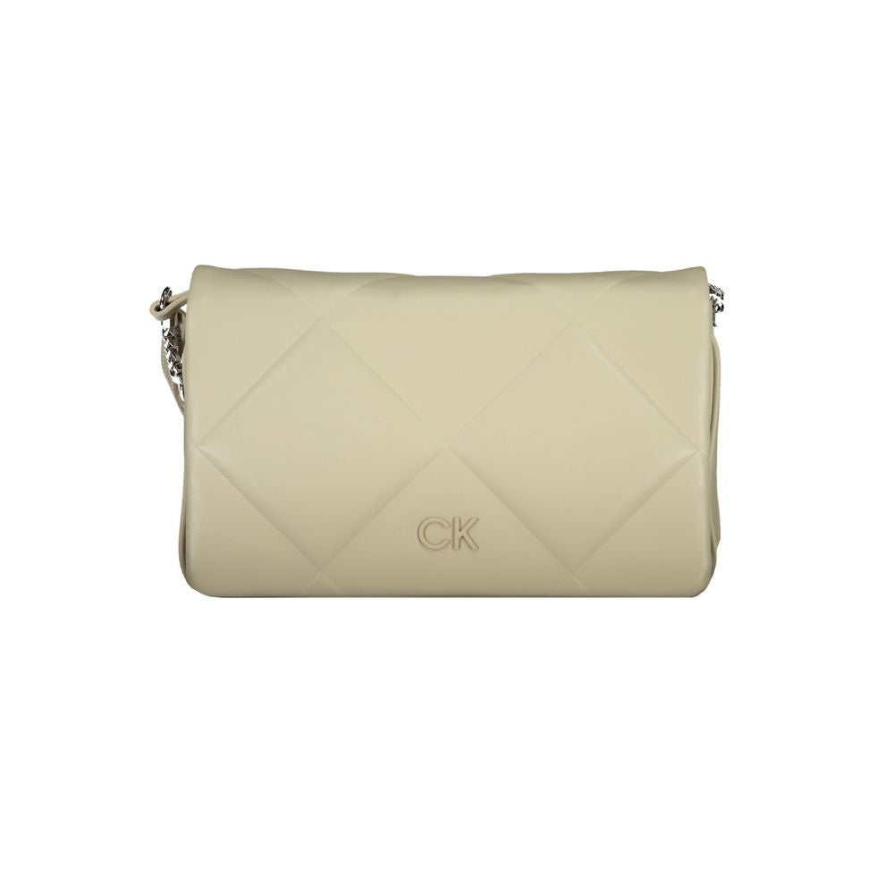 Calvin Klein Beigefarbene Baumwollhandtasche – Eleganz für jede Gelegenheit