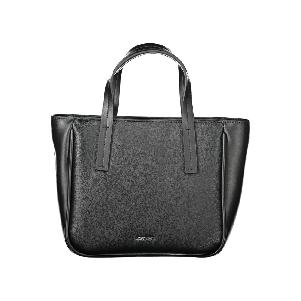 Elegante Calvin Klein Schwarze Polyester-Handtasche für Damen