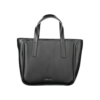 Elegante Calvin Klein Schwarze Polyester-Handtasche für Damen