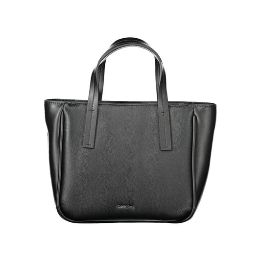 Elegante Calvin Klein Schwarze Polyester-Handtasche für Damen