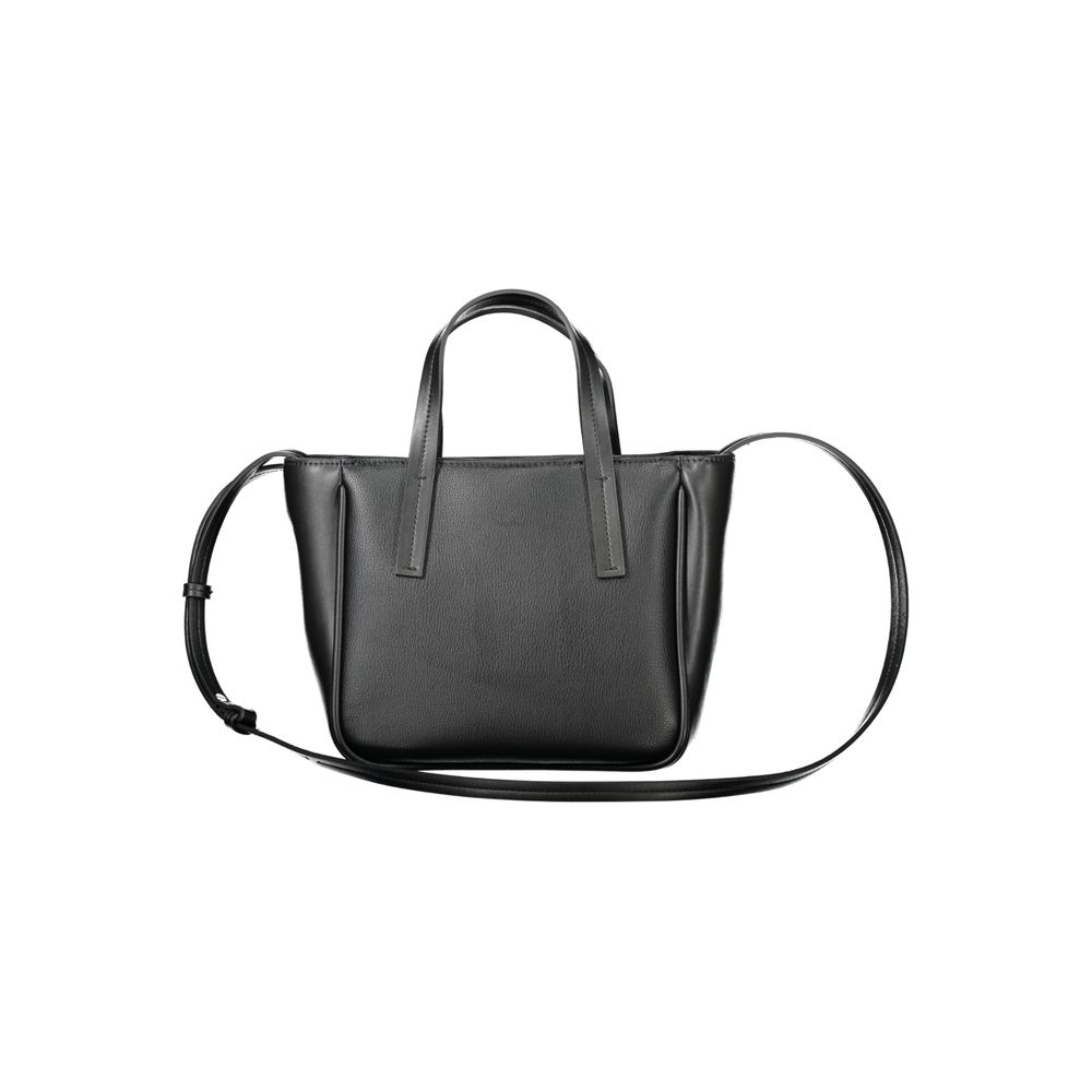 Elegante Calvin Klein Schwarze Polyester-Handtasche für Damen