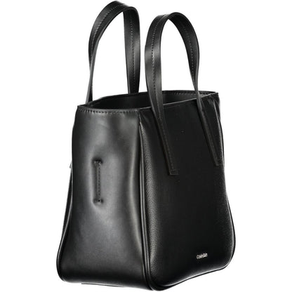Elegante Calvin Klein Schwarze Polyester-Handtasche für Damen