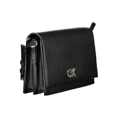 Calvin Klein Schwarze Polyester-Handtasche für Damen – Eleganz und Funktionalität vereint