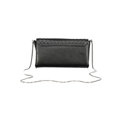 Calvin Klein Schwarze Polyester Handtasche - Luxuriöse Umhängetasche mit Kette
