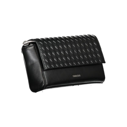 Calvin Klein Schwarze Polyester Handtasche - Luxuriöse Umhängetasche mit Kette