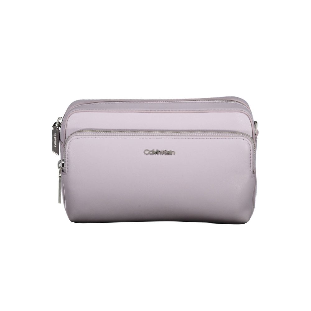 Calvin Klein Lila Polyester Handtasche - Eleganz trifft Nachhaltigkeit