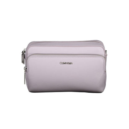Calvin Klein Lila Polyester Handtasche - Eleganz trifft Nachhaltigkeit