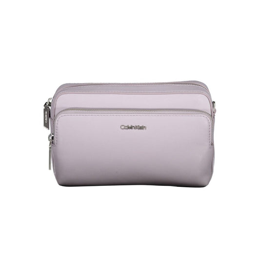 Calvin Klein Lila Polyester Handtasche - Eleganz trifft Nachhaltigkeit