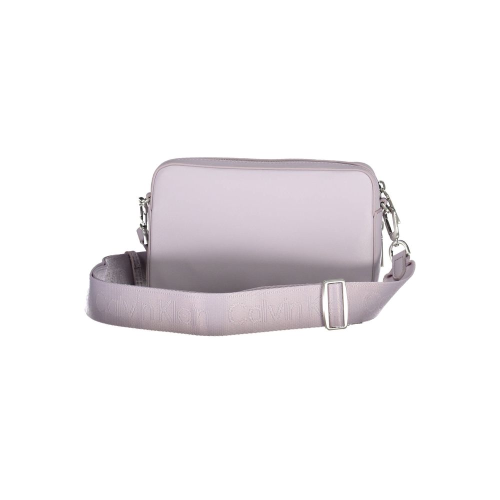 Calvin Klein Lila Polyester Handtasche - Eleganz trifft Nachhaltigkeit
