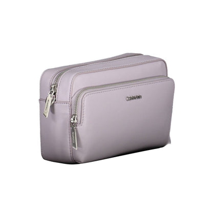 Calvin Klein Lila Polyester Handtasche - Eleganz trifft Nachhaltigkeit