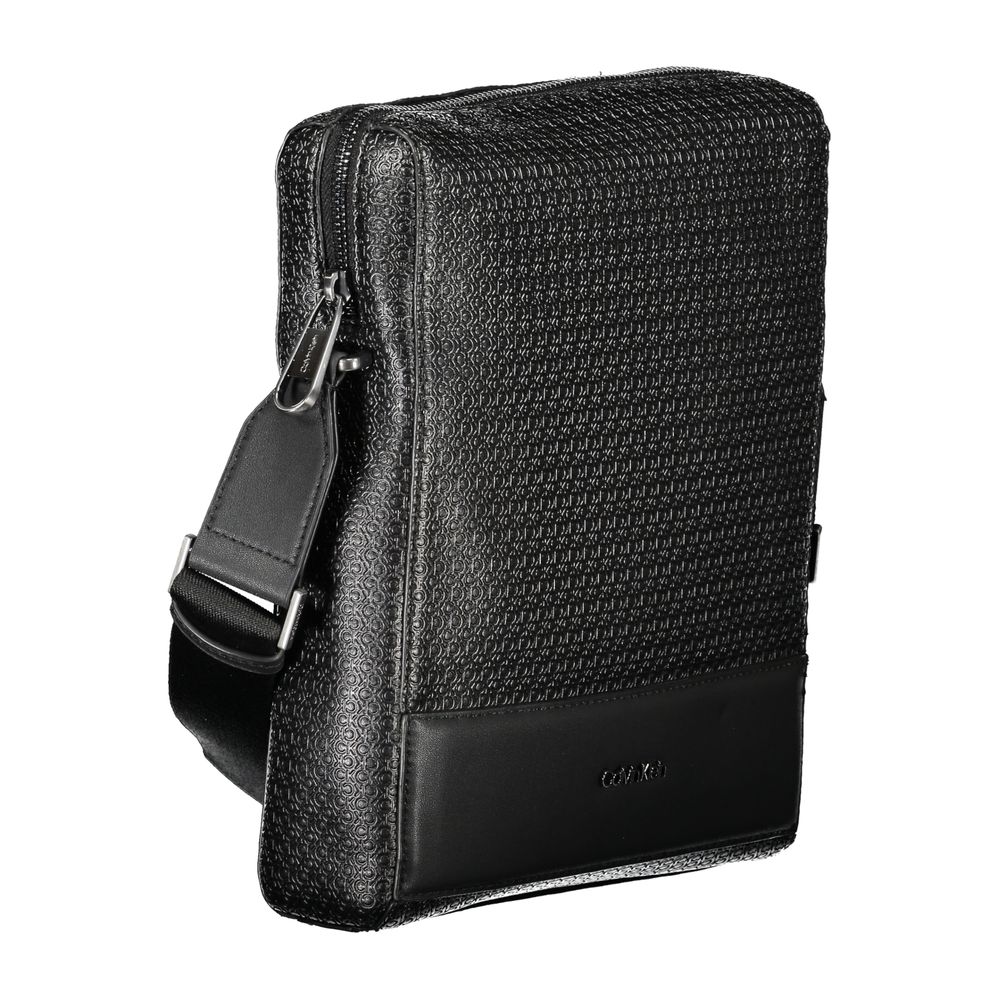 Eco-Friendly Sleek Black Shoulder Bag von Calvin Klein – Nachhaltige Eleganz für Damen