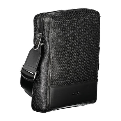 Eco-Friendly Sleek Black Shoulder Bag von Calvin Klein – Nachhaltige Eleganz für Damen