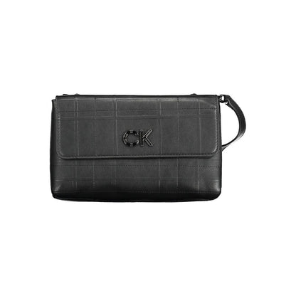 Calvin Klein Schwarz Polyester Frauen Handtasche – Elegante Umhängetasche für den Alltag
