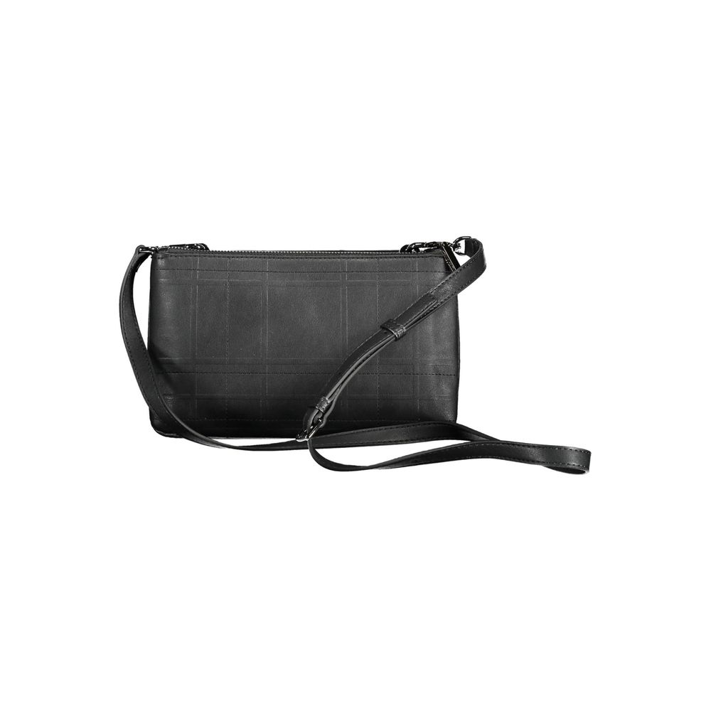 Calvin Klein Schwarz Polyester Frauen Handtasche – Elegante Umhängetasche für den Alltag
