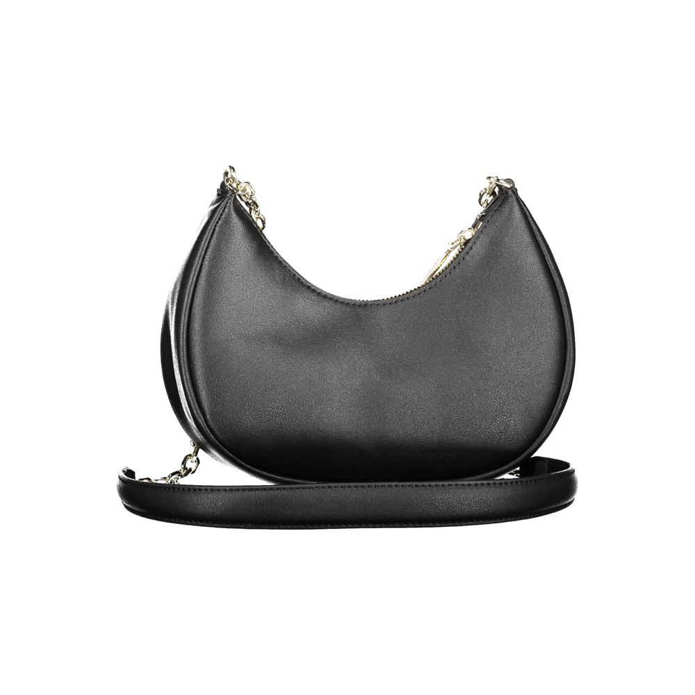 Schwarze Polyester Handtasche