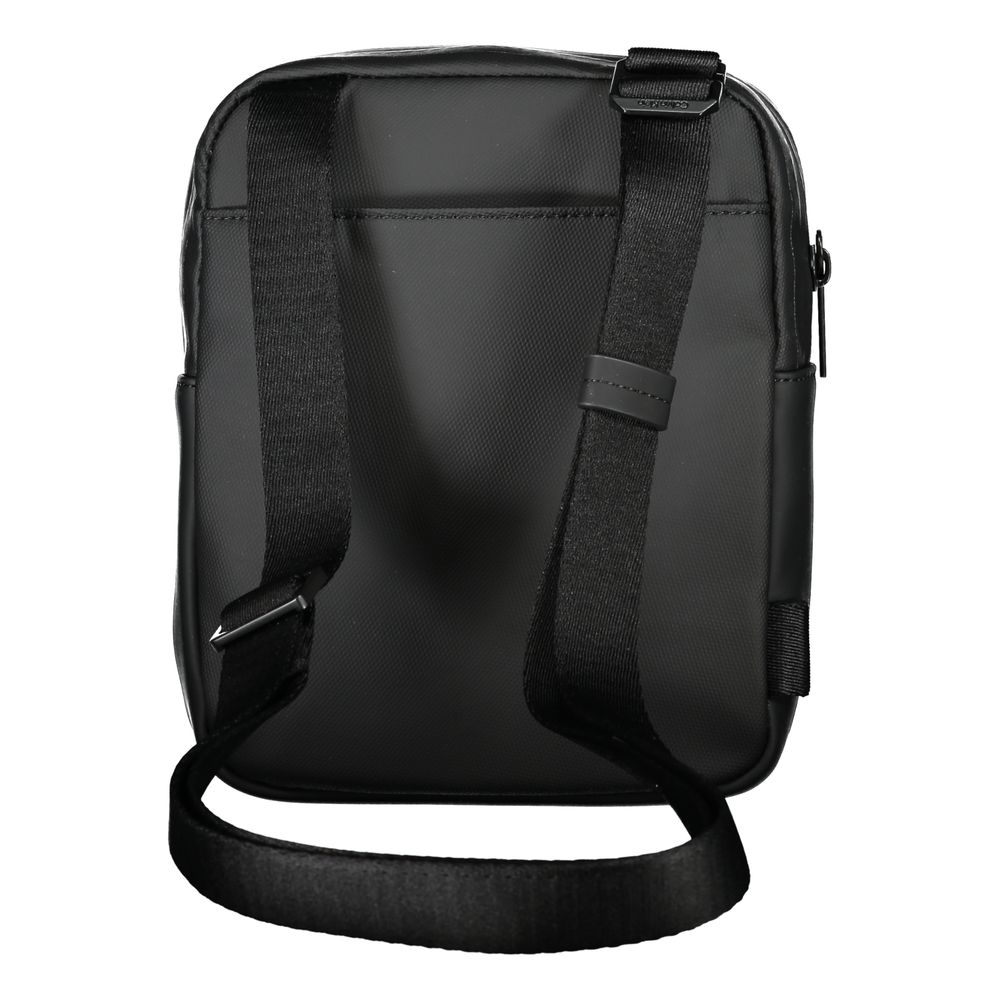 Calvin Klein Schlanke schwarze Umhängetasche aus recyceltem Polyester für Damen